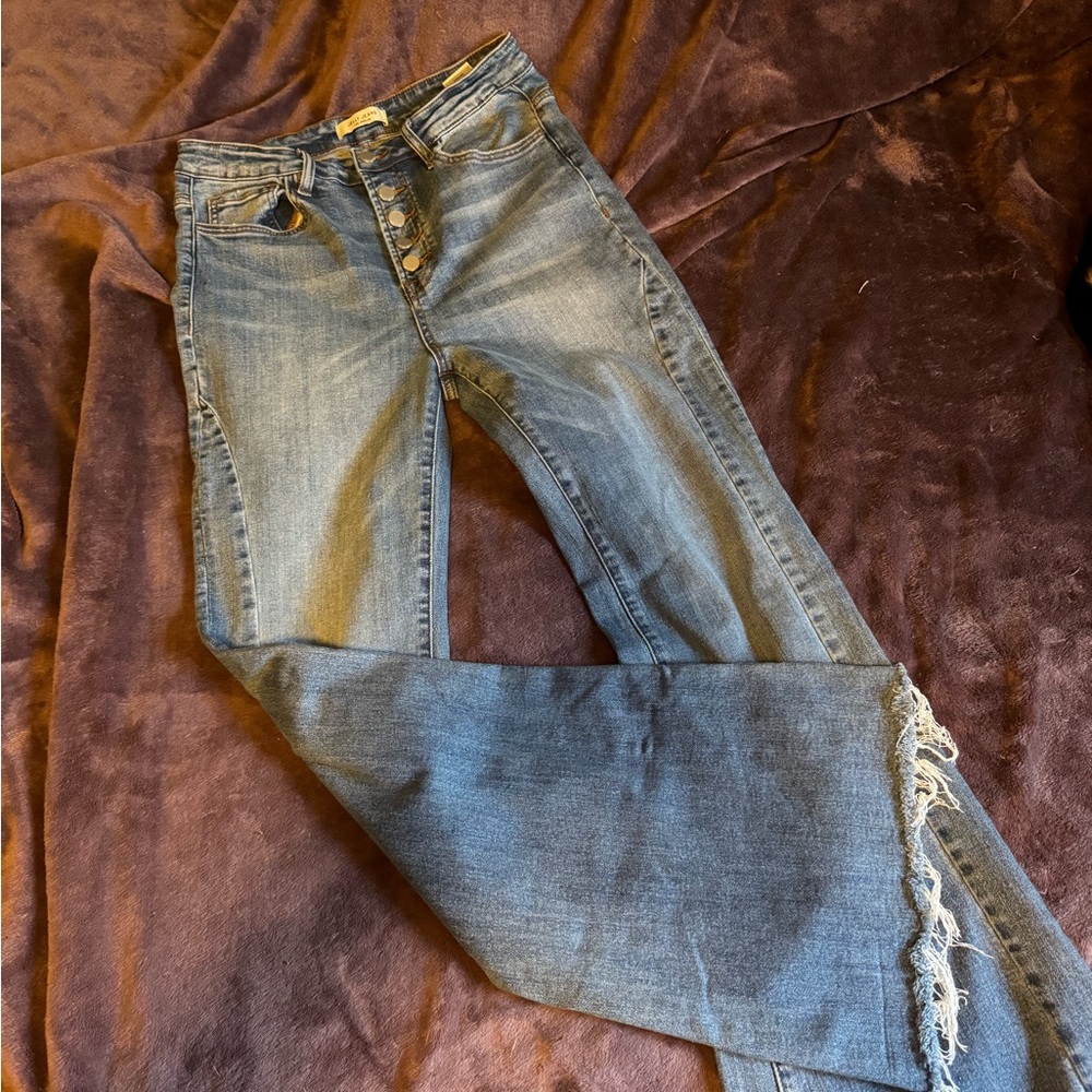 Stylish Blue Flare Jeans